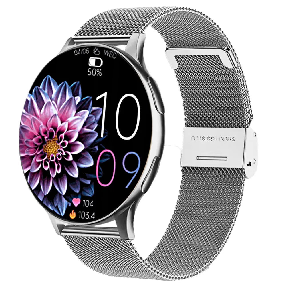 Išmanusis laikrodis Smart-Trend PRO T29, moteriškas, sportinis, su skambučių funkcija, sidabrinis