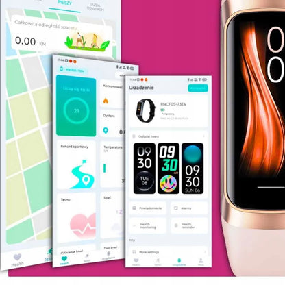 Išmanusis laikrodis Smart-Trend sportinis, AMOLED, pulso matuoklis, lenkiškas meniu, temperatūra