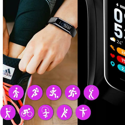 Išmanusis laikrodis Smart-Trend sportinis, AMOLED, pulso matuoklis, lenkiškas meniu, temperatūra