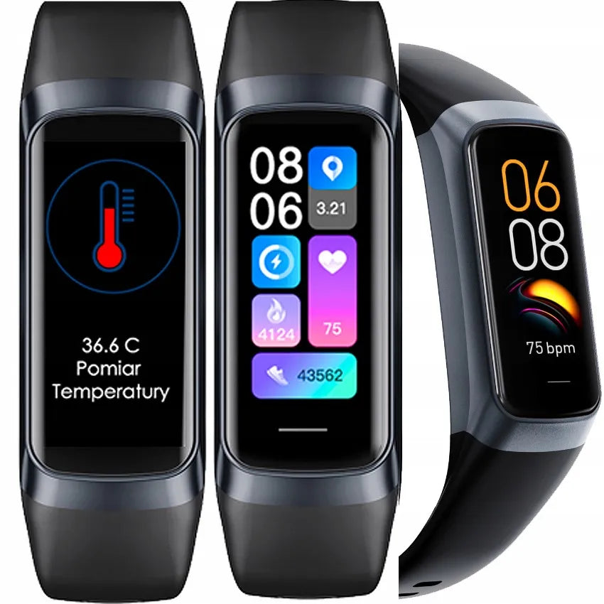 Išmanusis laikrodis Smart-Trend sportinis, AMOLED, pulso matuoklis, lenkiškas meniu, temperatūra