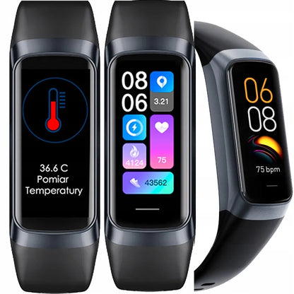 Išmanusis laikrodis Smart-Trend sportinis, AMOLED, pulso matuoklis, lenkiškas meniu, temperatūra