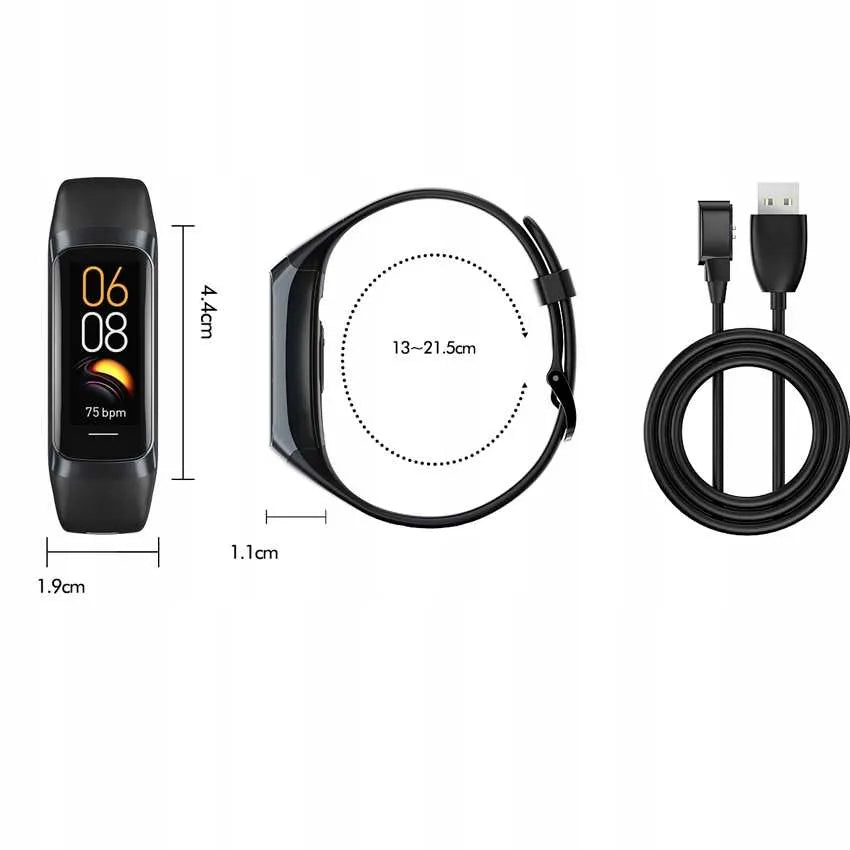 Išmanusis laikrodis Smart-Trend sportinis, AMOLED, pulso matuoklis, lenkiškas meniu, temperatūra