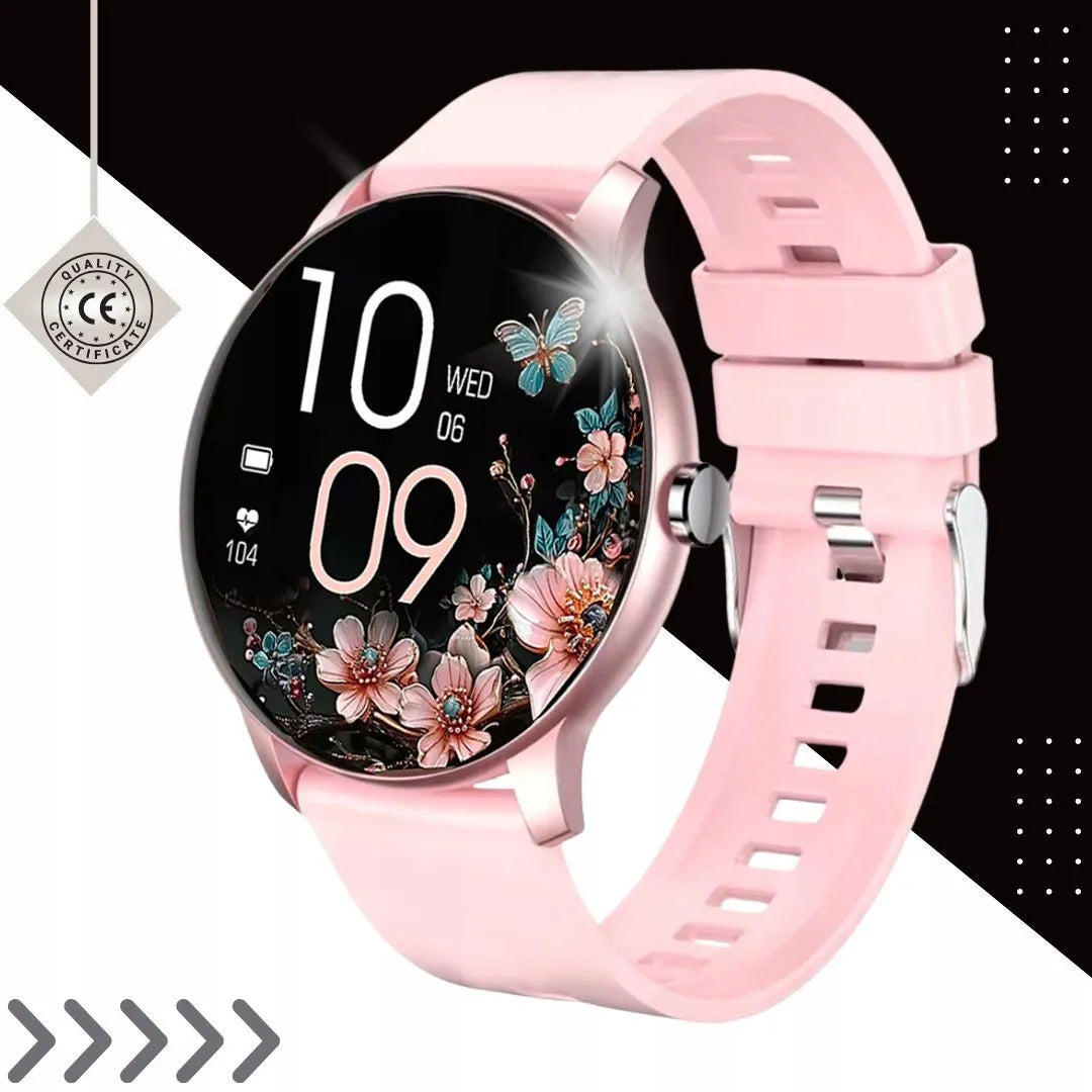 Išmanusis laikrodis Smart-Trend ST-29 su „Bluetooth“ skambučiais, rožinis