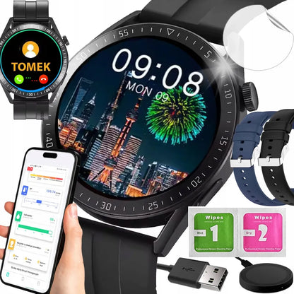 Išmanusis laikrodis Smart-Trend su lietuvišku meniu, skambučiais ir 2 dirželiais
