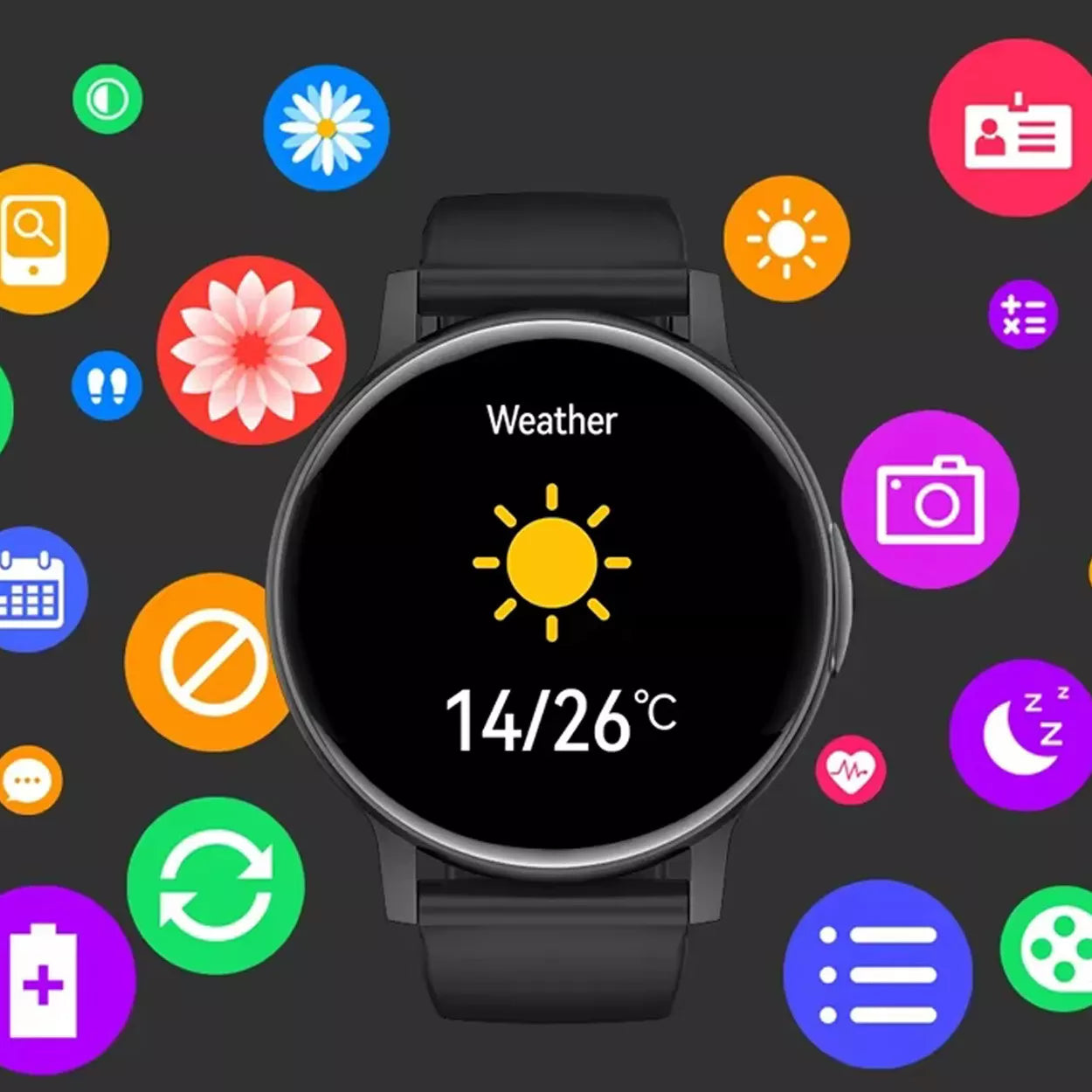 Išmanusis laikrodis Smartwatch su lietuvišku meniu Bluetooth skambučiai sportui moterims ir vyrams