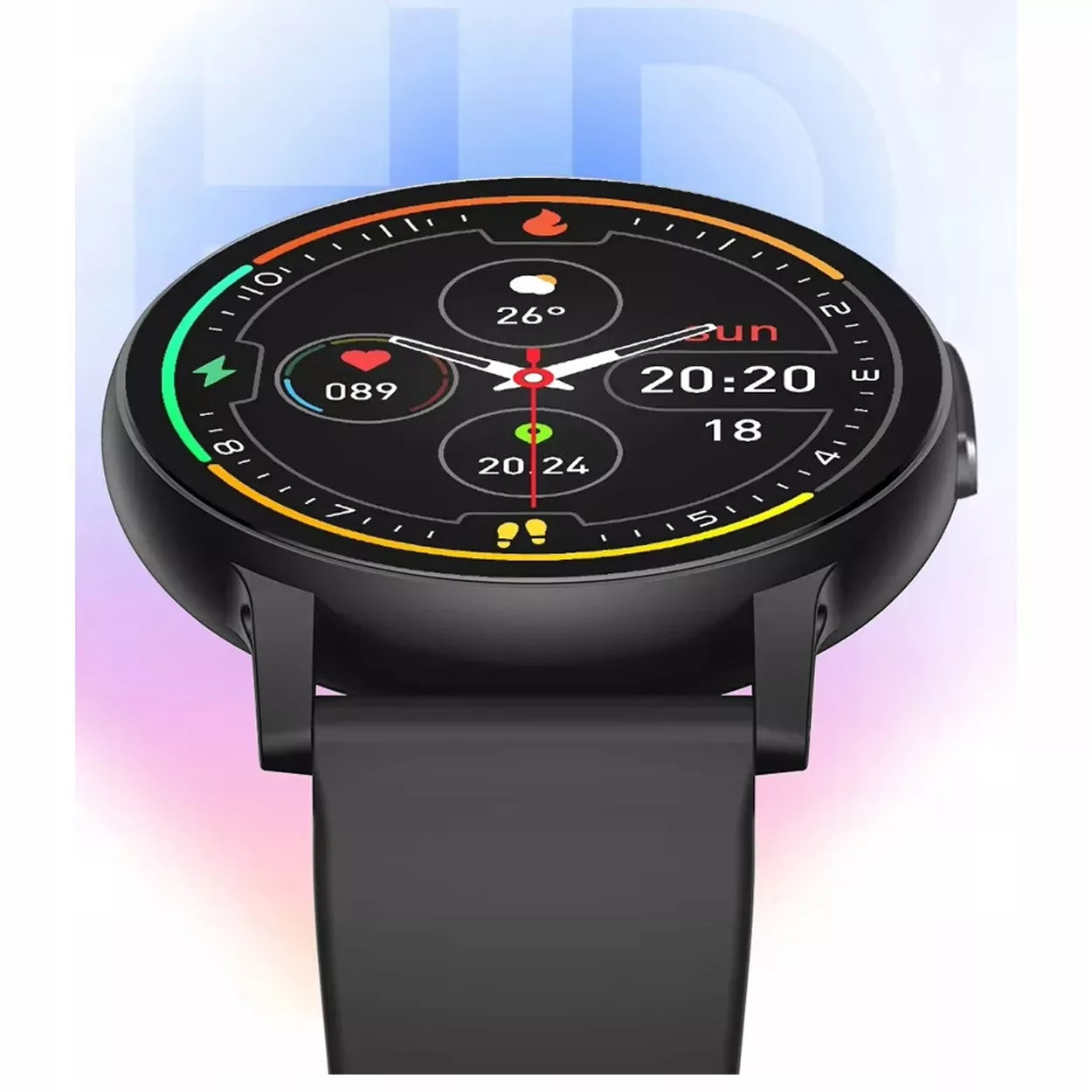 Išmanusis laikrodis Smartwatch su lietuvišku meniu Bluetooth skambučiai sportui moterims ir vyrams