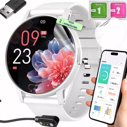 Išmanusis laikrodis Smartwatch su lietuvišku meniu Bluetooth skambučiai sportui moterims ir vyrams