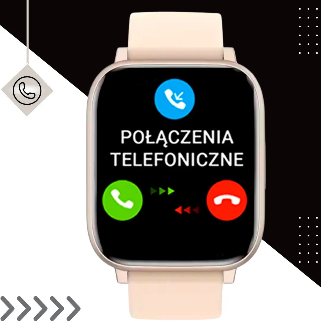 Išmanusis laikrodis su Bluetooth skambučiais – pulsometras, sportas, meniu lietuvių kalba