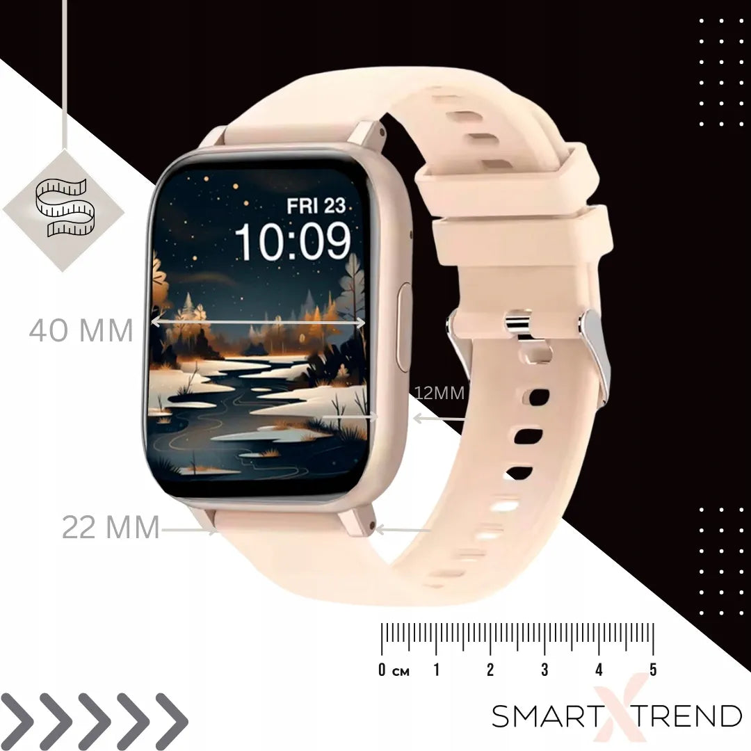 Išmanusis laikrodis su Bluetooth skambučiais – pulsometras, sportas, meniu lietuvių kalba