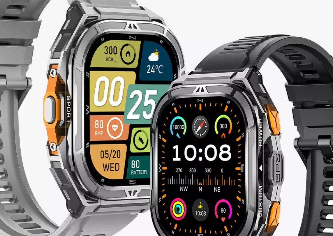 Išmanusis laikrodis vyrams Cubot GT3 AMOLED GPS skambučiai tvirtas karinis