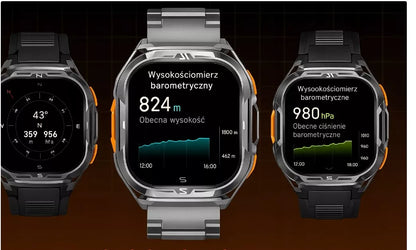 Išmanusis laikrodis vyrams Cubot GT3 AMOLED GPS skambučiai tvirtas karinis