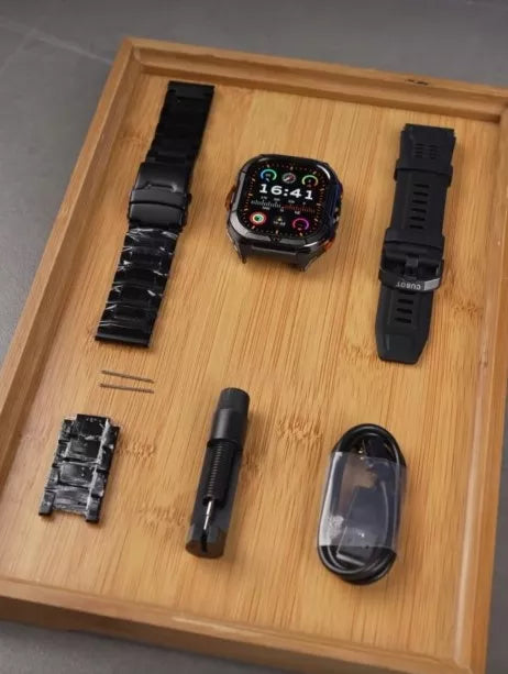 Išmanusis laikrodis vyrams Cubot GT3 AMOLED GPS skambučiai tvirtas karinis