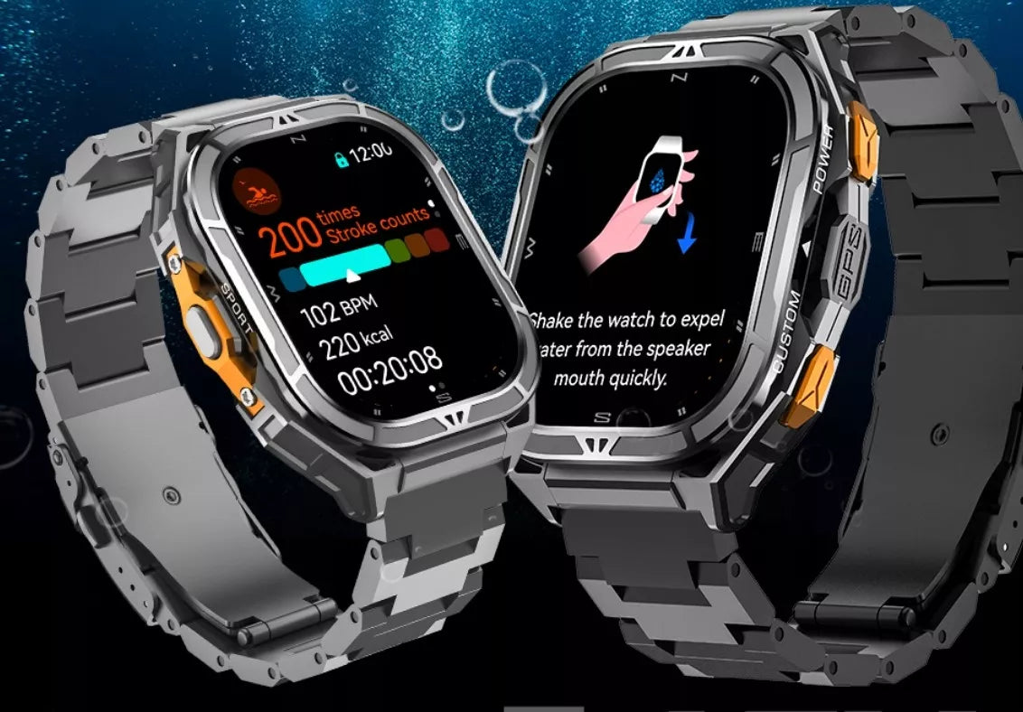 Išmanusis laikrodis vyrams Cubot GT3 AMOLED GPS skambučiai tvirtas karinis