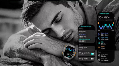Išmanusis laikrodis vyrams Cubot GT3 AMOLED GPS skambučiai tvirtas karinis
