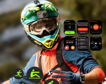 Išmanusis laikrodis vyrams Cubot GT3 AMOLED GPS skambučiai tvirtas karinis