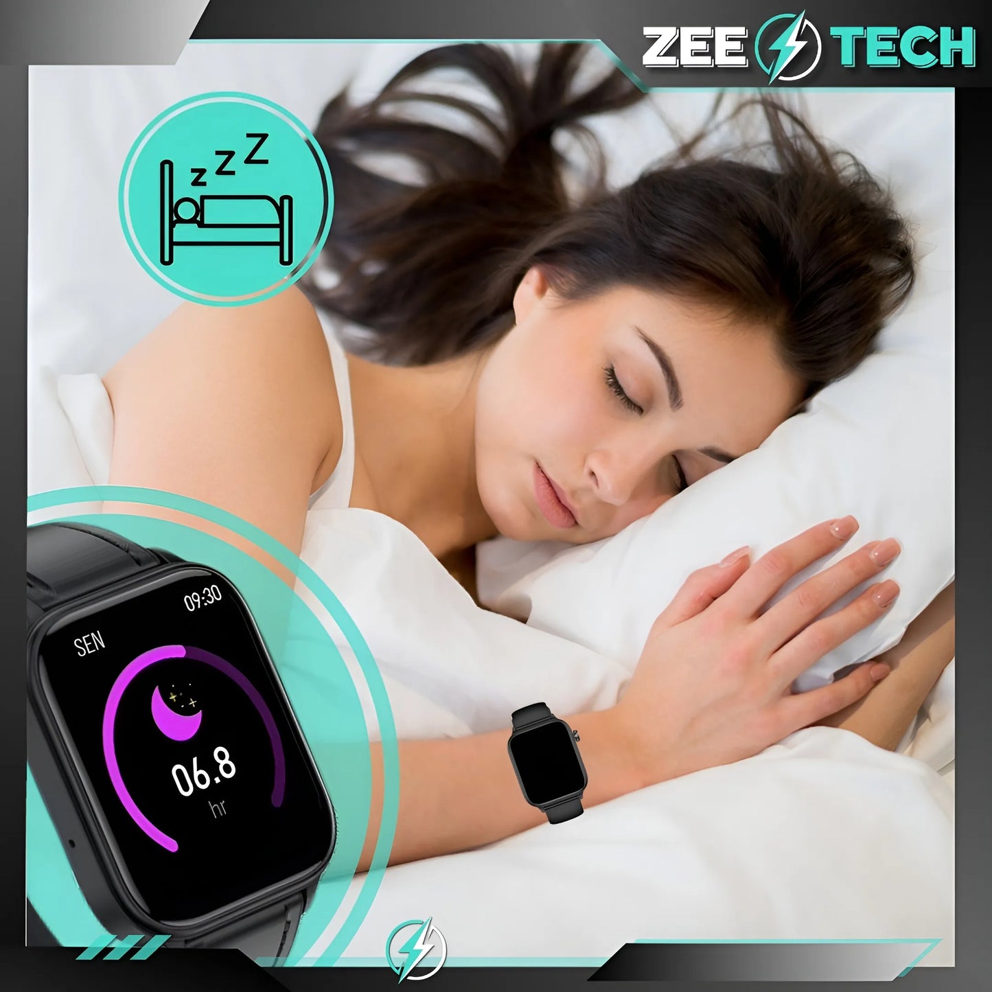 Išmanusis laikrodis vyrams ir moterims „ZeeTech“ su EKG, skambučiais ir gliukozės matavimu