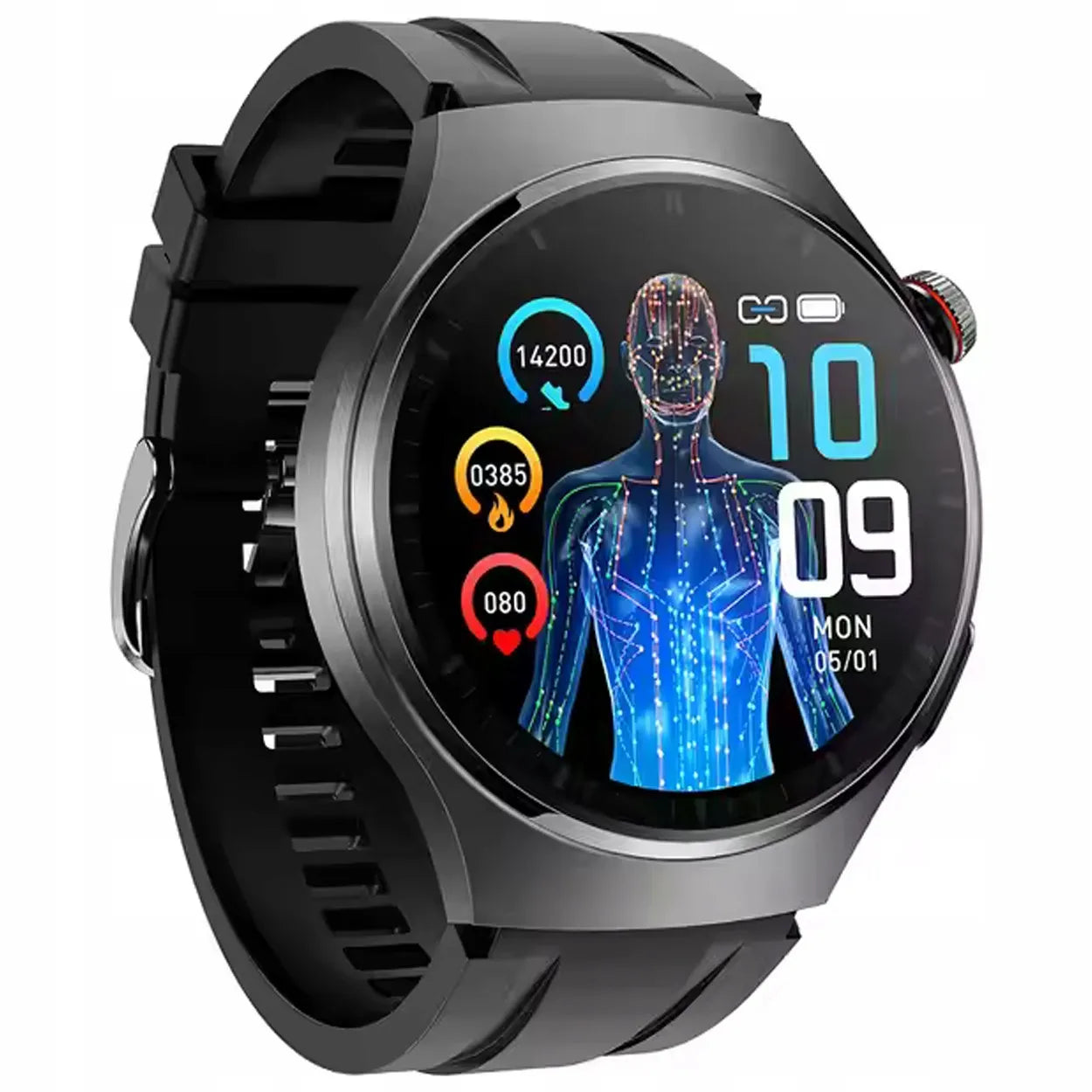 Išmanusis laikrodis vyrams Smart-Trend EKG HRV kūno temperatūros matavimas ir Bluetooth skambučiai