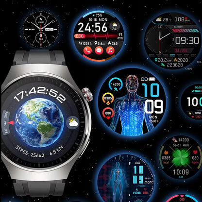 Išmanusis laikrodis vyrams Smart-Trend EKG HRV kūno temperatūros matavimas ir Bluetooth skambučiai