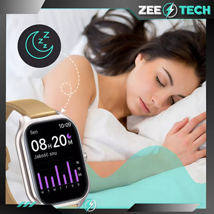 Išmanusis laikrodis ZeeTech Smart Watch – Vyriškas ir moteriškas, lietuviška sąsaja, skambučiai, širdies ritmo ir kraujospūdžio matavimas