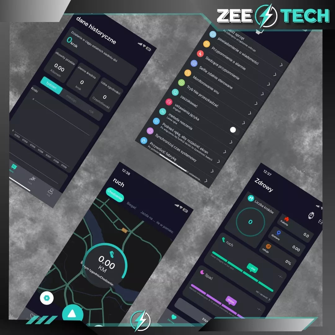 Išmanusis laikrodis ZeeTech Smart Watch – Vyriškas ir moteriškas, lietuviška sąsaja, skambučiai, širdies ritmo ir kraujospūdžio matavimas