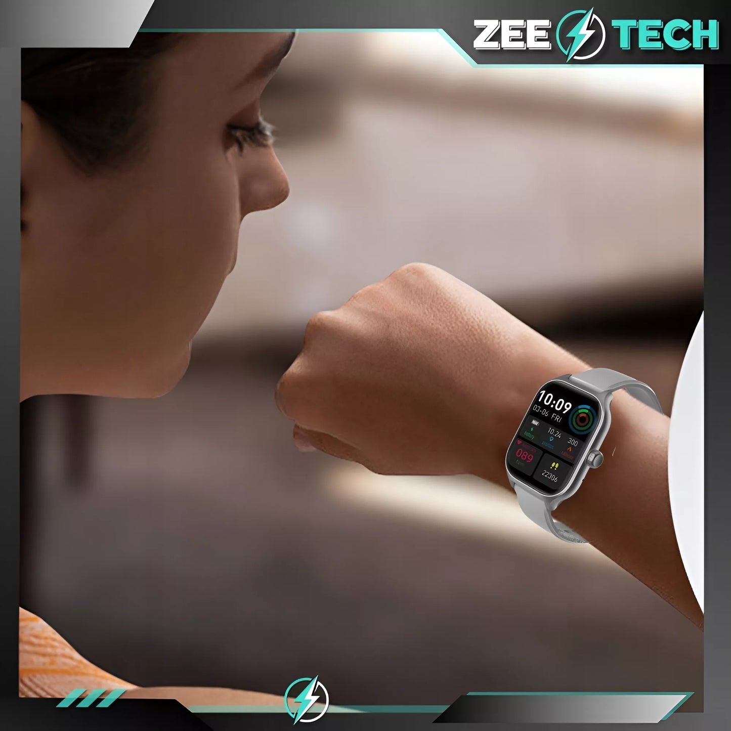 Išmanusis laikrodis ZeeTech Smart Watch – Vyriškas ir moteriškas, lietuviška sąsaja, skambučiai, širdies ritmo ir kraujospūdžio matavimas