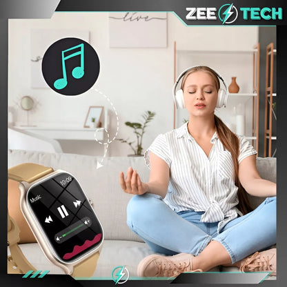 Išmanusis laikrodis ZeeTech Smart Watch – Vyriškas ir moteriškas, lietuviška sąsaja, skambučiai, širdies ritmo ir kraujospūdžio matavimas
