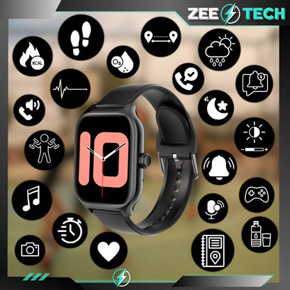 Išmanusis laikrodis ZeeTech Smart Watch – Vyriškas ir moteriškas, lietuviška sąsaja, skambučiai, širdies ritmo ir kraujospūdžio matavimas