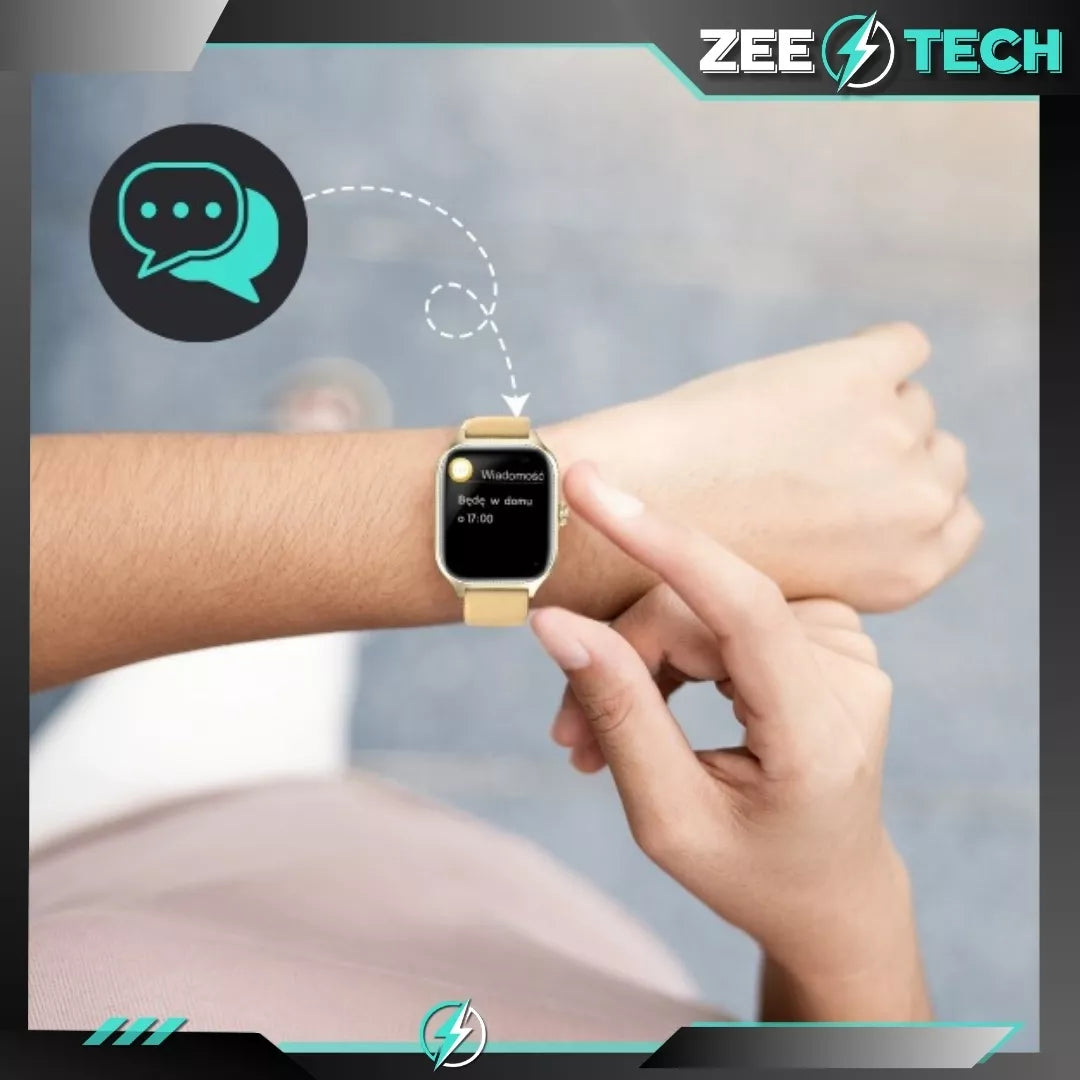 Išmanusis laikrodis ZeeTech Smart Watch – Vyriškas ir moteriškas, lietuviška sąsaja, skambučiai, širdies ritmo ir kraujospūdžio matavimas
