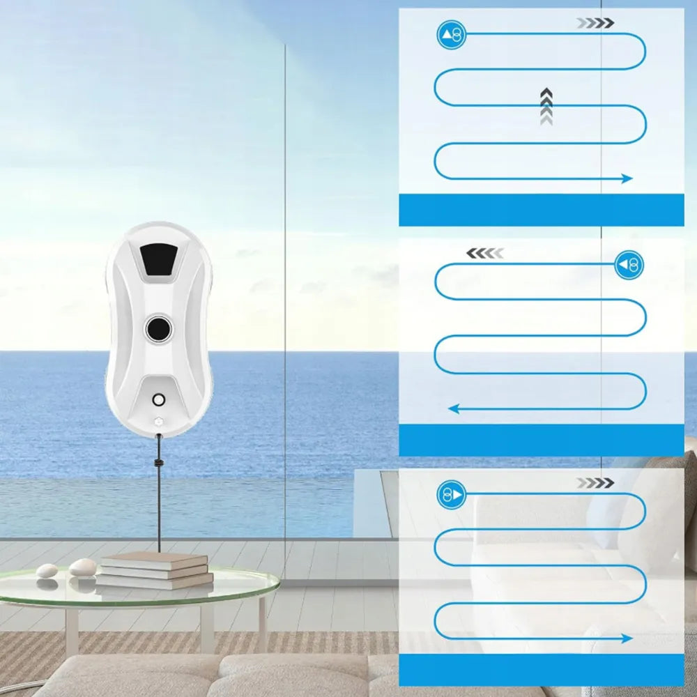 Išmanusis langų, stiklų ir veidrodžių valymo robotas, automatinis ploviklis