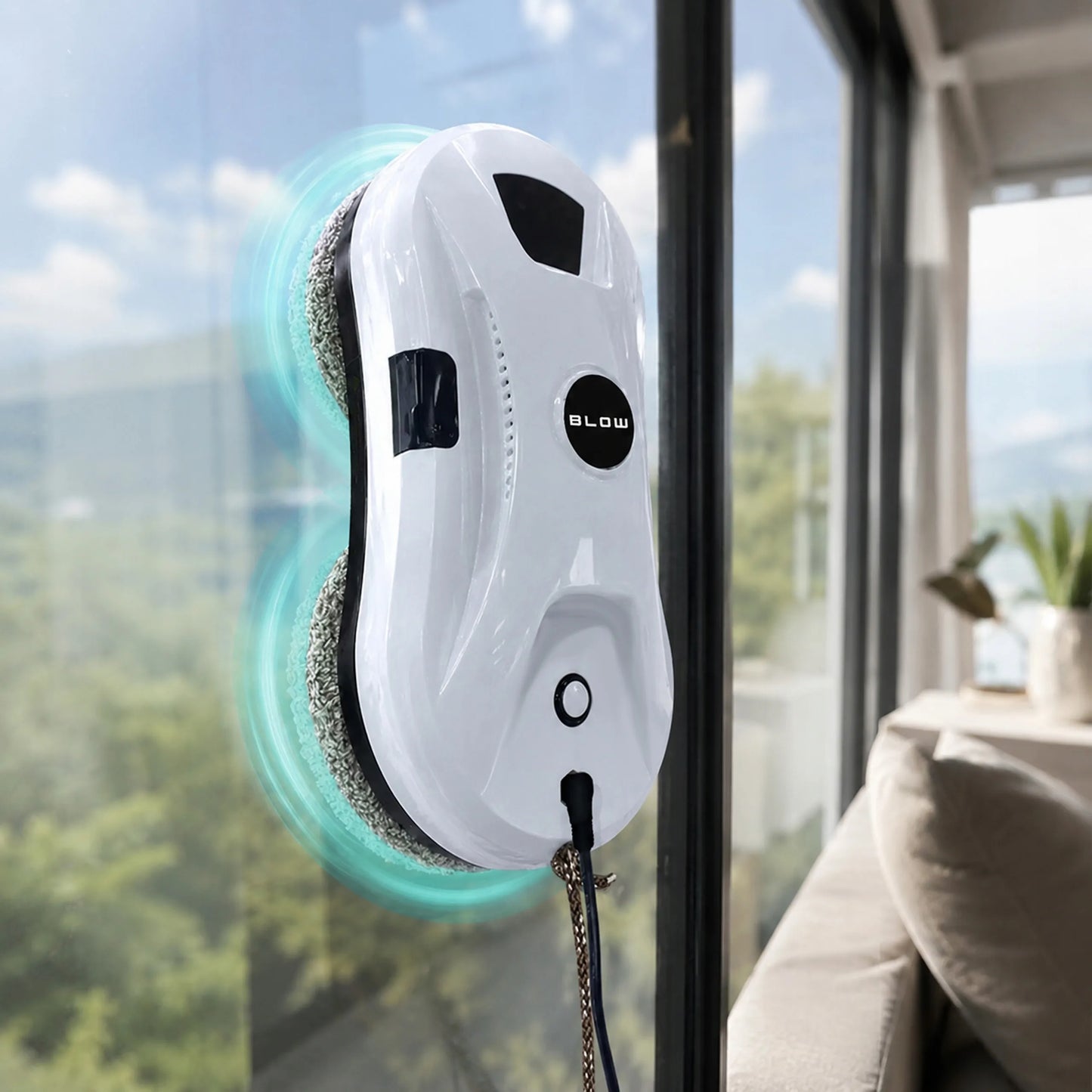 Išmanusis langų, veidrodžių ir stiklo valymo robotas BLOW LUMINO
