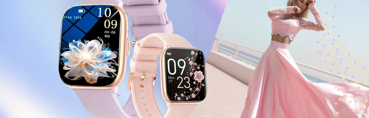 Išmanusis moteriškas laikrodis Smart-Trend F319 su skambučių funkcija ir priedais