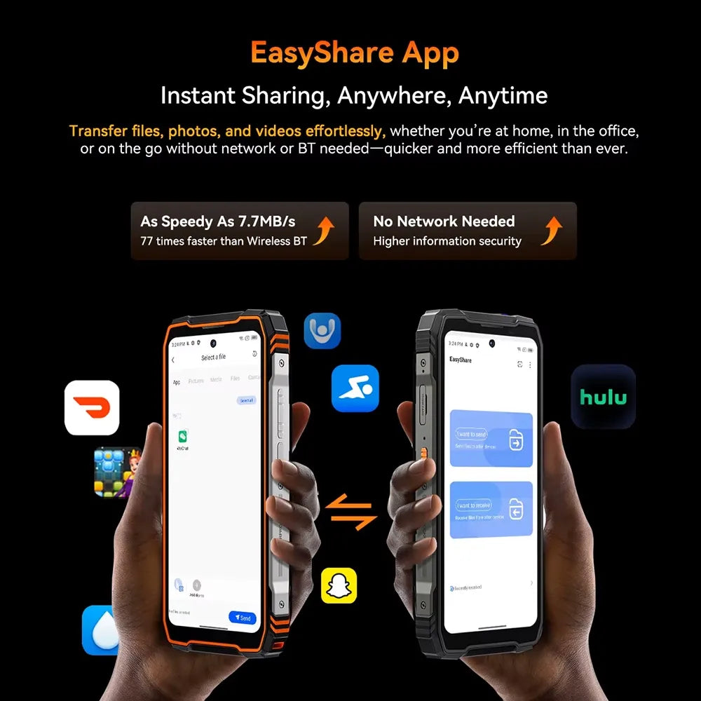 Išmanusis telefonas BLACKVIEW XPLORE 1, 12/256 GB, 20000 mAh, oranžinis