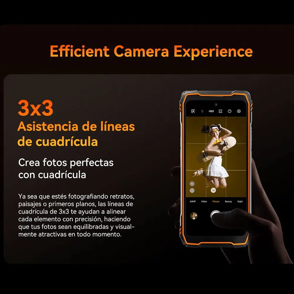 Išmanusis telefonas BLACKVIEW XPLORE 1, 12/256 GB, 20000 mAh, oranžinis