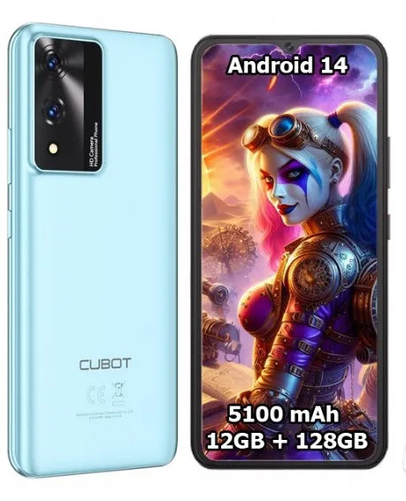 Išmanusis telefonas CUBOT A10 12/128GB (dėklas + plėvelė)