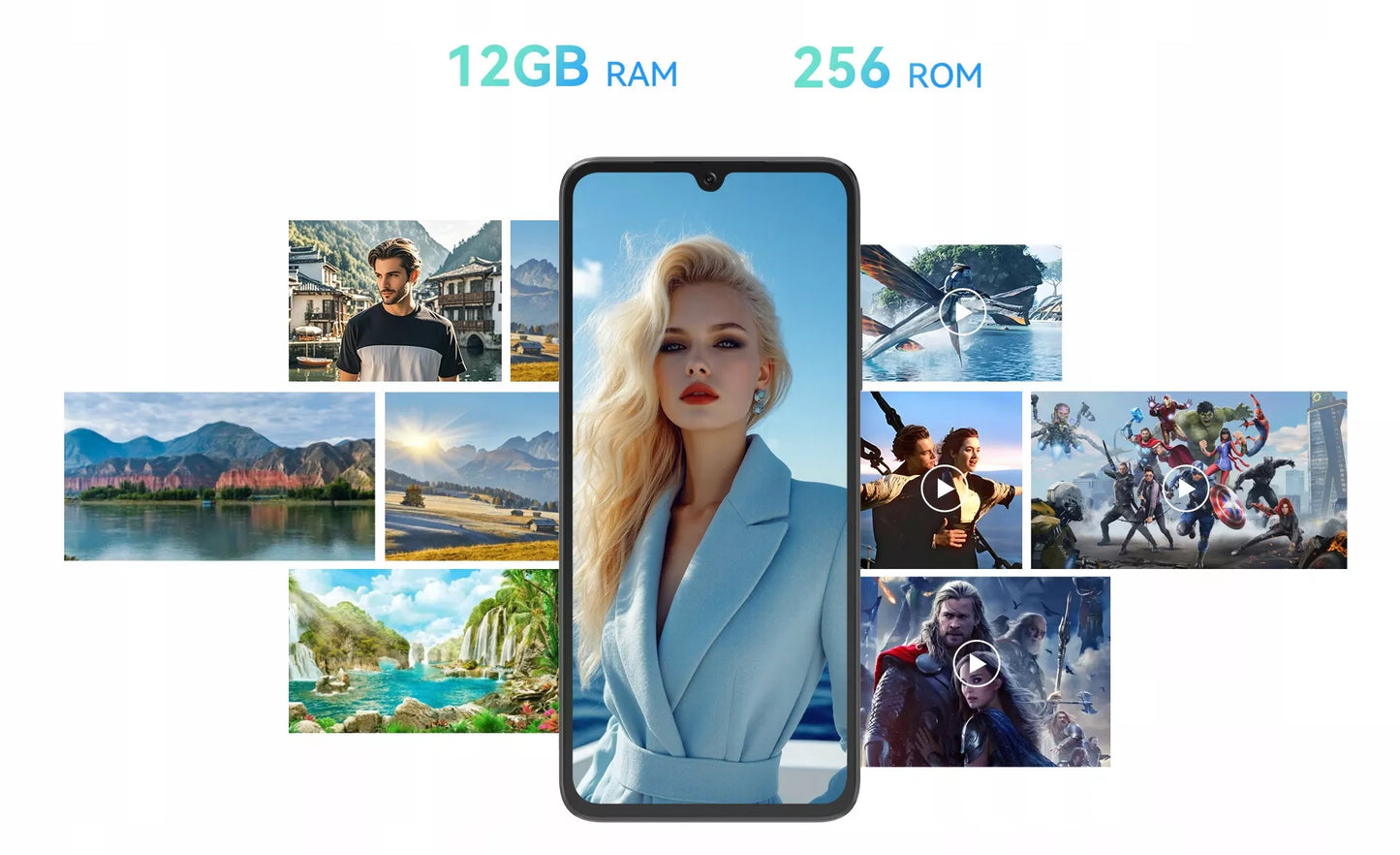 Išmanusis telefonas Cubot A40 12/256GB NFC Dual SIM Android 15 6.88"