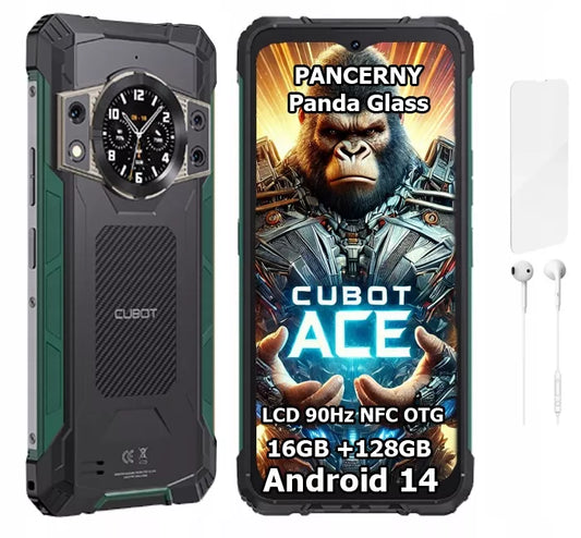 Išmanusis telefonas Cubot King Kong Ace 2 6GB/128GB NFC Dual SIM 4G 6.58" žalias