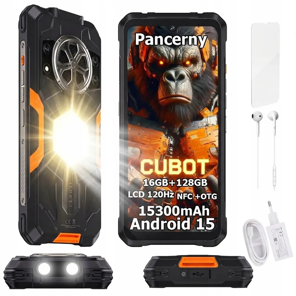 Išmanusis telefonas CUBOT KING KONG Power 5 6/128GB DUAL NFC, tvirtas, atsparus smūgiams