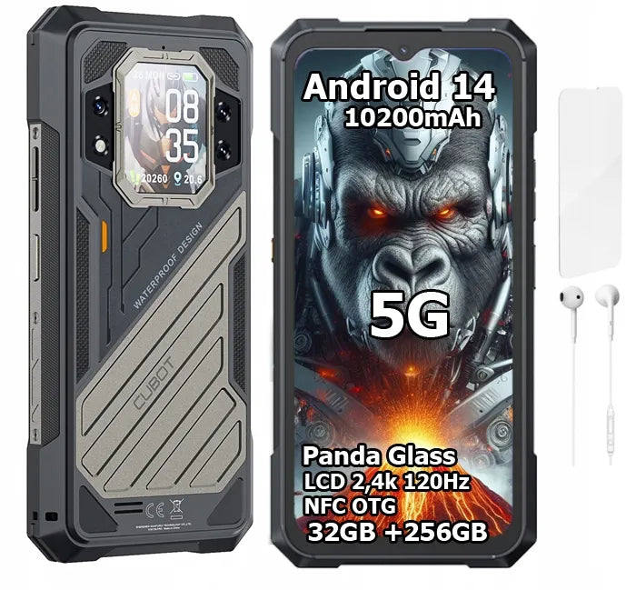Išmanusis telefonas Cubot King Kong X 16 GB / 256 GB 5G juodas