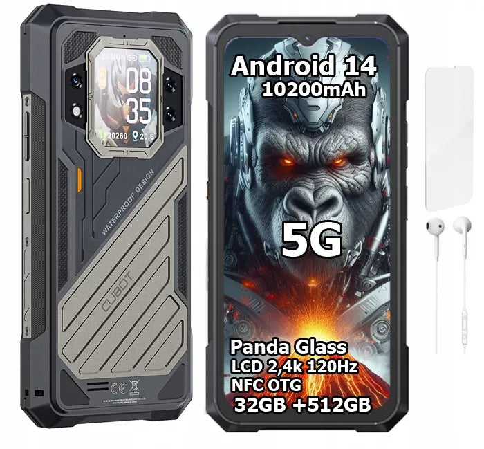 Išmanusis telefonas CUBOT KING KONG X 32/512GB NFC DUAL 5G atsparus IP69K MILITARY