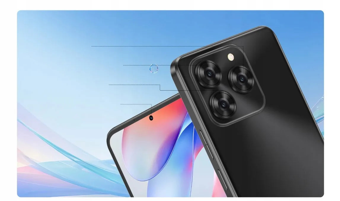 Išmanusis telefonas „Cubot Note 60“, Android 15, 16/128GB, NFC, Dual SIM, 4G, 7,2" ekranas, su dėklu