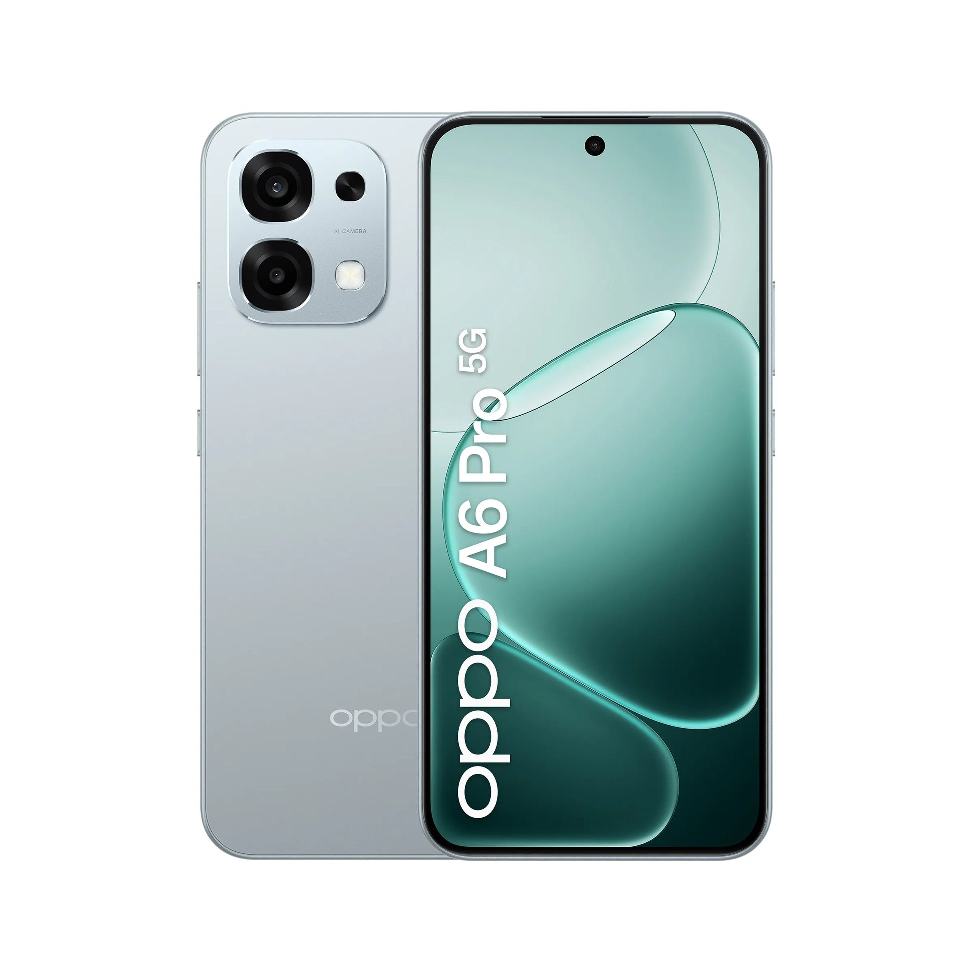 Išmanusis telefonas OPPO A6 Pro 5G 8 GB / 256 GB Dual SIM NFC Lunar Titanium spalvos