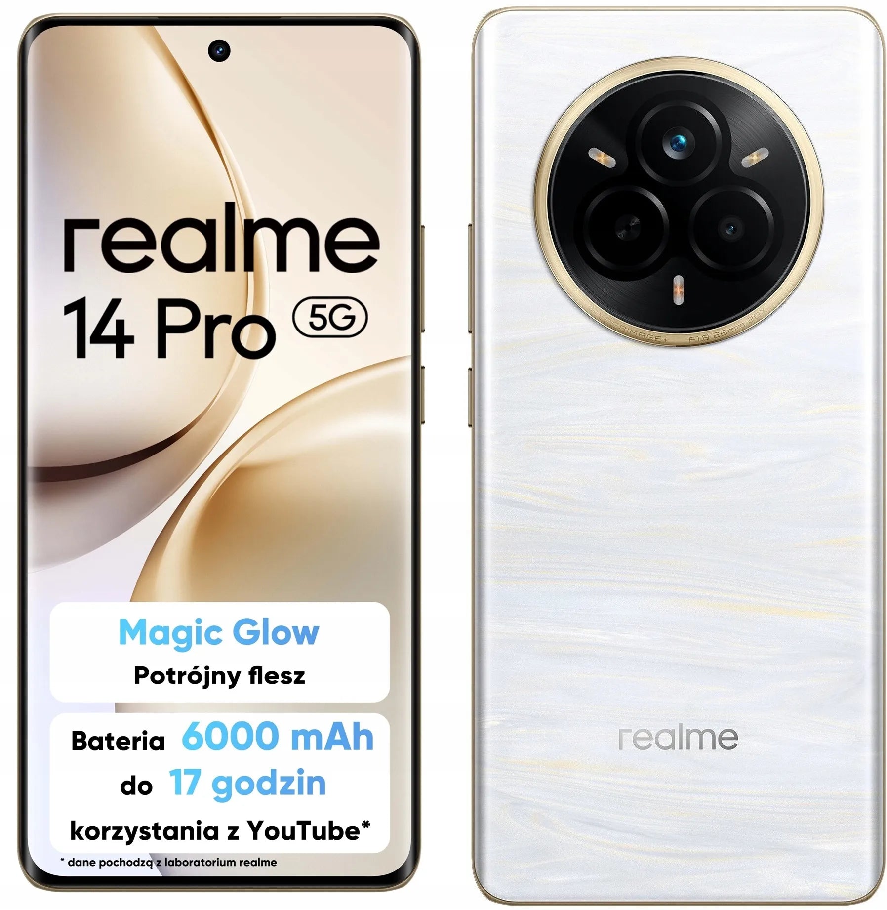 Išmanusis telefonas REALME 14 PRO 5G, 6,77", 8/256 GB, OLED, 120 Hz, Android 15, 50 MP, WiFi 6