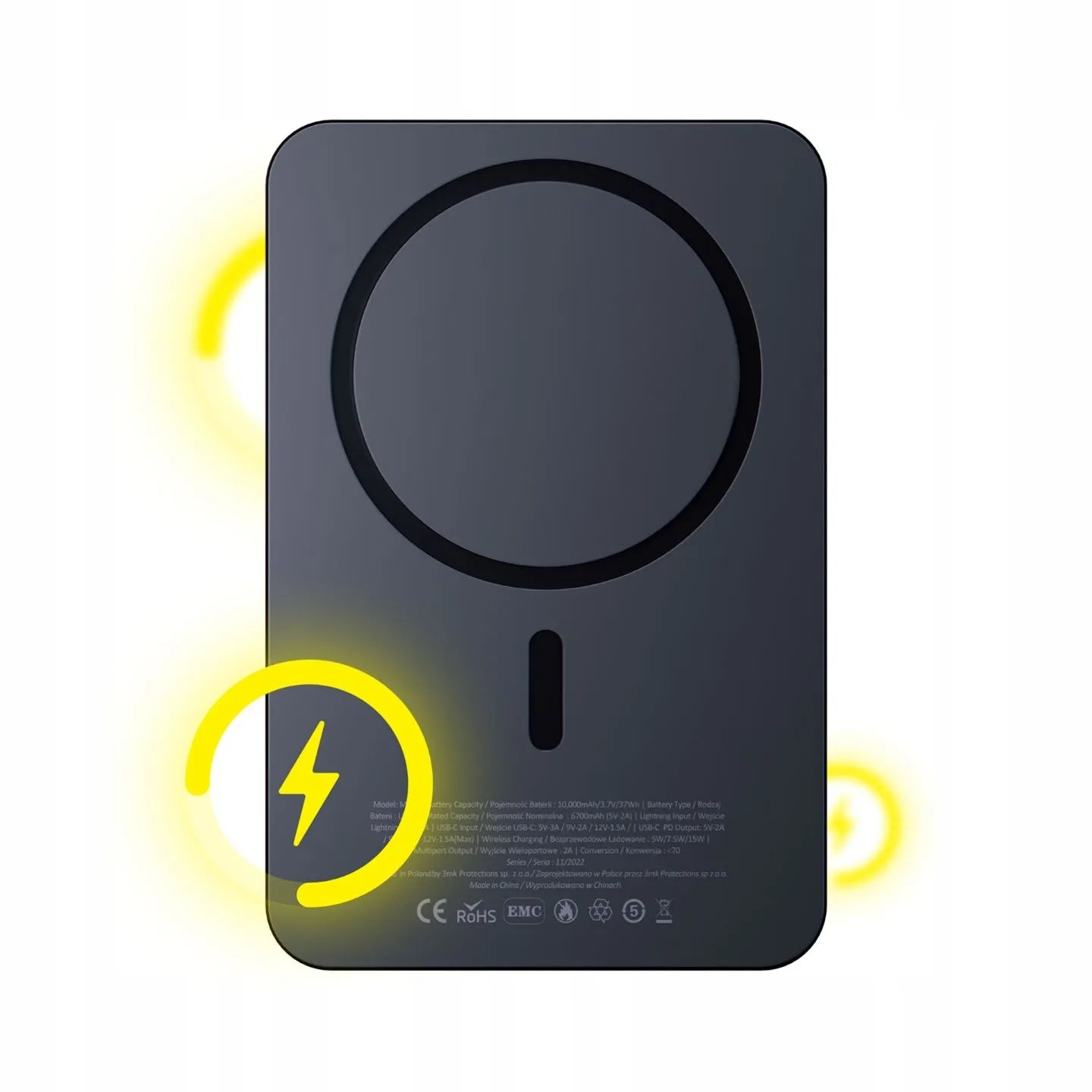 Išorinė baterija 3mk MagSynergy USB-C Lightning 10000