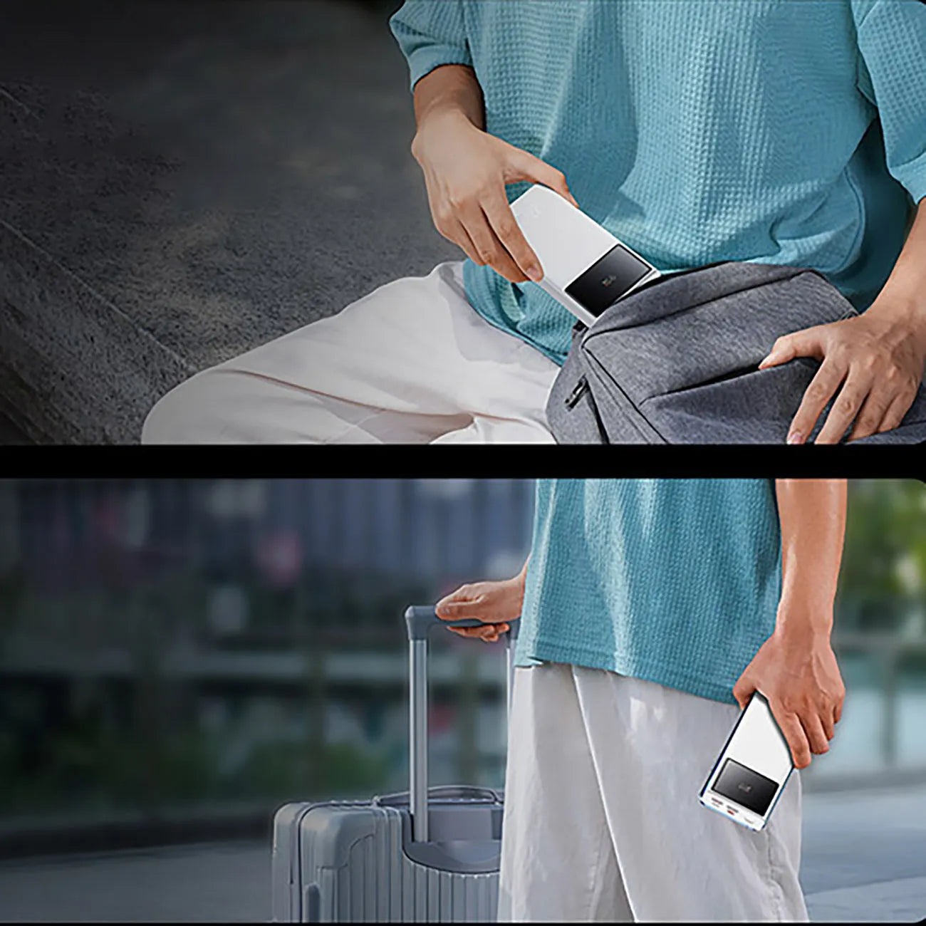 Išorinė baterija BASEUS 20000 mAh greitas įkrovimas 22,5 W PD QC USB-C USB-A