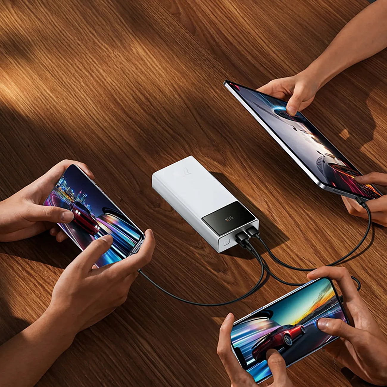 Išorinė baterija BASEUS 20000 mAh greitas įkrovimas 22,5 W PD QC USB-C USB-A