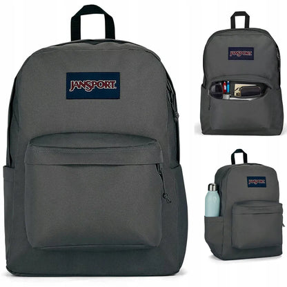 JanSport mokyklinė kuprinė, pilka