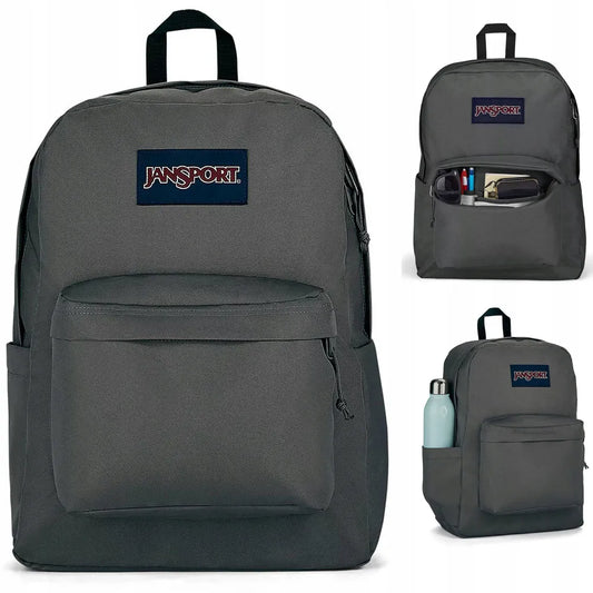JanSport mokyklinė kuprinė, pilka