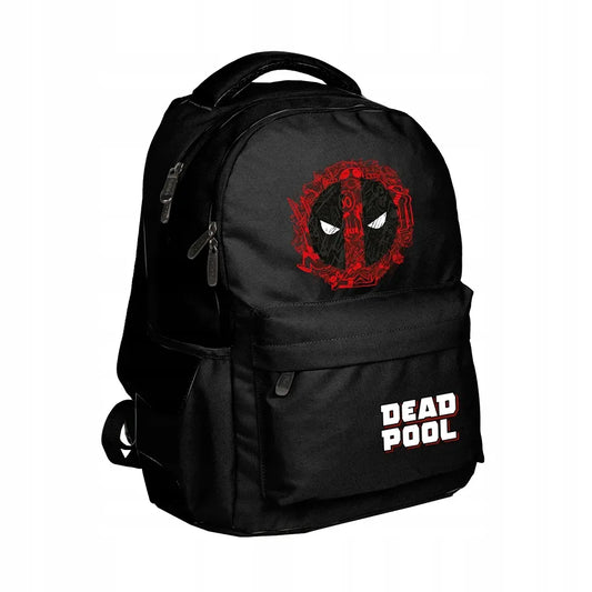 Jaunimo kuprinė mokyklai ir nešiojamam kompiuteriui BeUniq Dead Pool, juoda