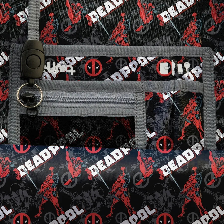 Jaunimo kuprinė mokyklai ir nešiojamam kompiuteriui BeUniq Dead Pool, juoda