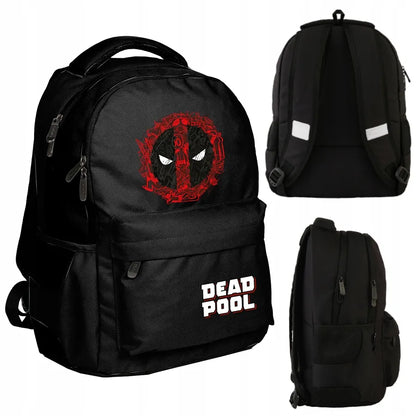 Jaunimo kuprinė mokyklai ir nešiojamam kompiuteriui BeUniq Dead Pool, juoda